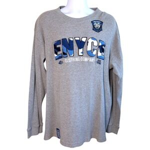 Vintage Y2K Enyce Waffle Knit Long Sleeve Shirt Size 3XL Urban Streetwear